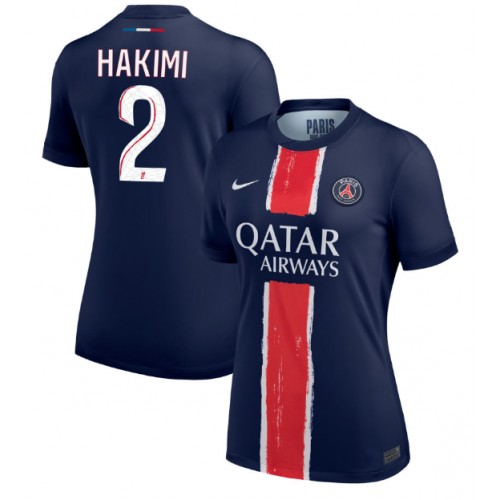 Fotbalové Dres Paris Saint-Germain Achraf Hakimi #2 Dámské Domácí 2024-25 Krátký Rukáv